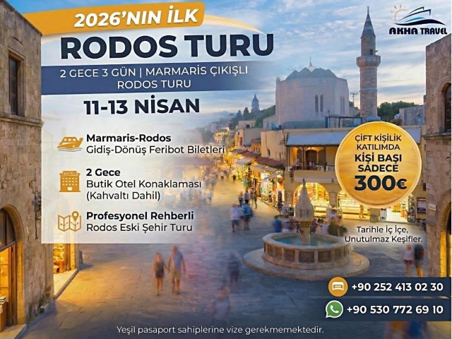 RODOS TURU 2 gece 3 gün