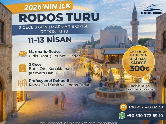 RODOS TURU 2 gece 3 gün
