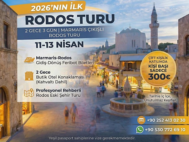 RODOS TURU 2 gece 3 gün